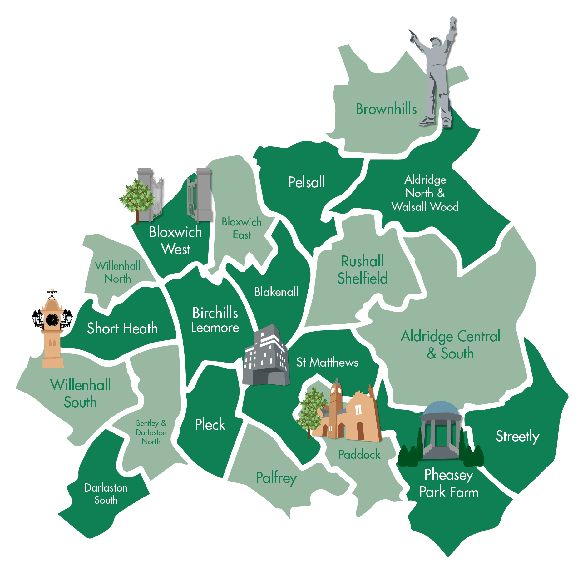 Walsall Council Map